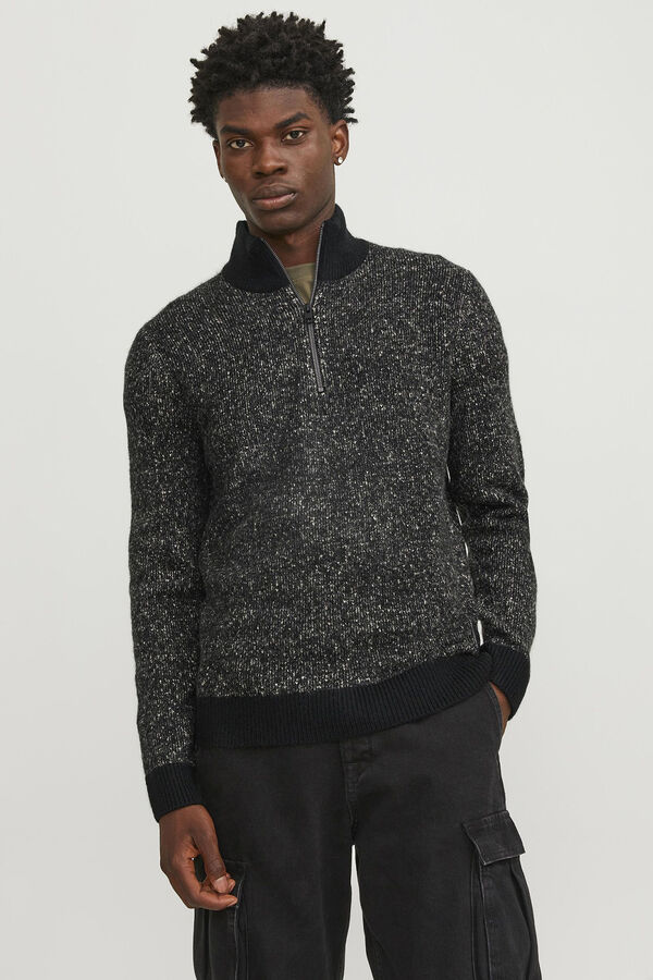 Jack & Jones Jersey cuello alto negro