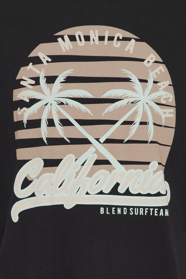 Blend T-shirt Manga Curta - Summer Print  preto