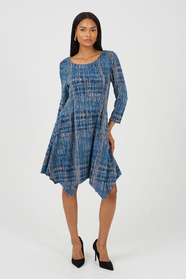 Brave Soul Vestido curto estampado azul