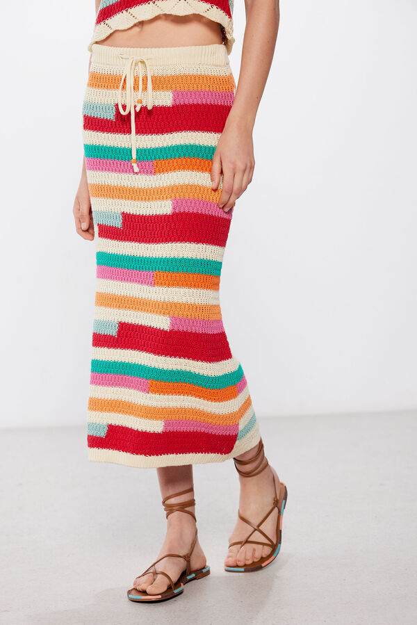 High Spirits Falda Eden blanco