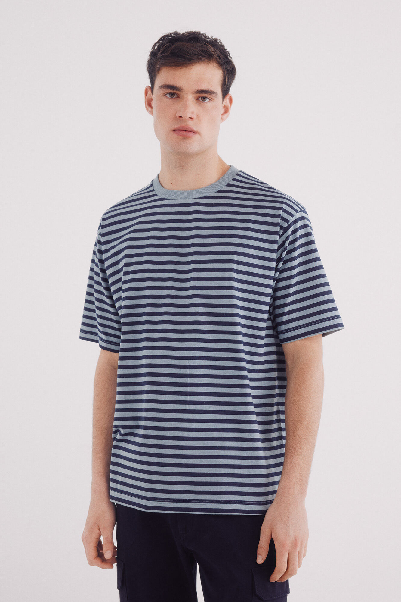 Springfield Camiseta rayas estampada