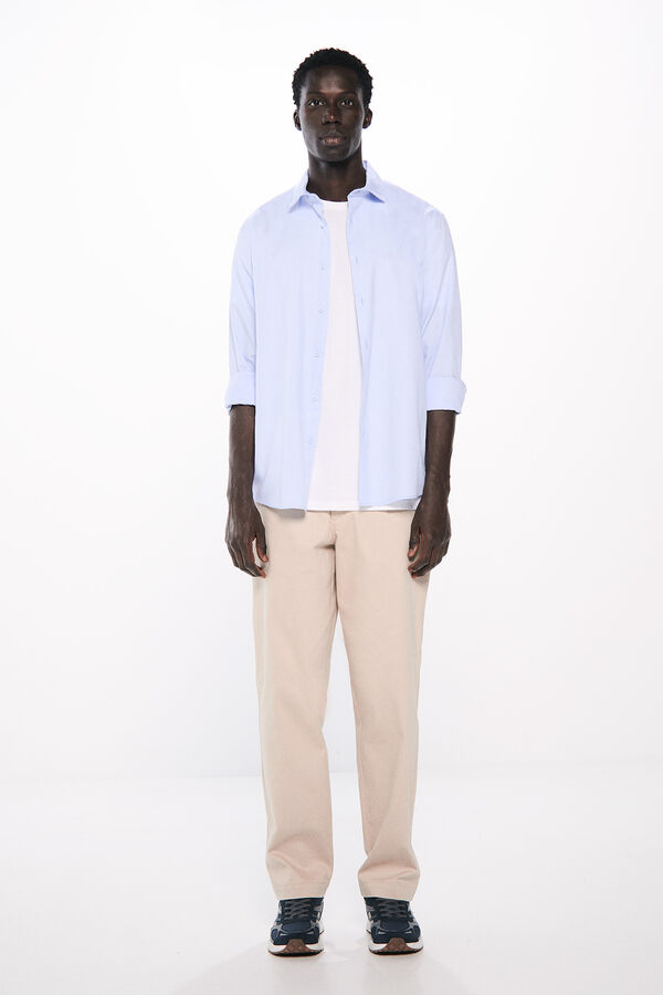 Springfield Camisa de vestir estrutura azul