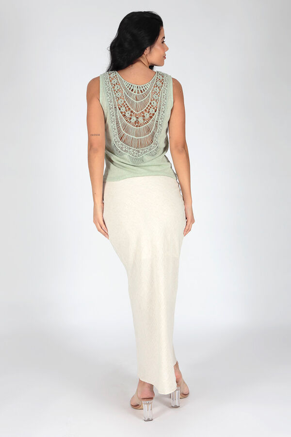 Brave Soul Saia comprida com forro bege