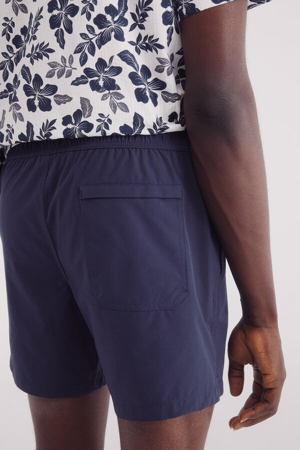 Springfield Fato de banho liso azul