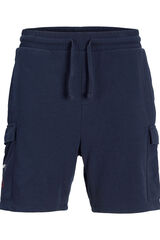 Jack & Jones Short relaxed fit estilo jogger azul