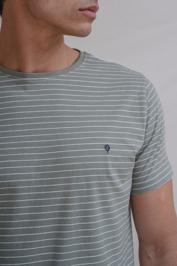 Celopman T-shirt riscas azul