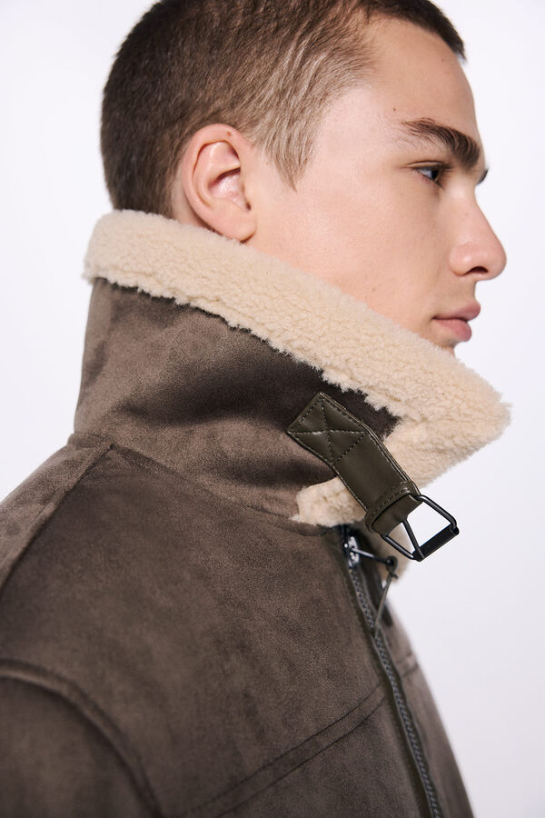 Springfield Blus&atilde;o aviador dupla face cru