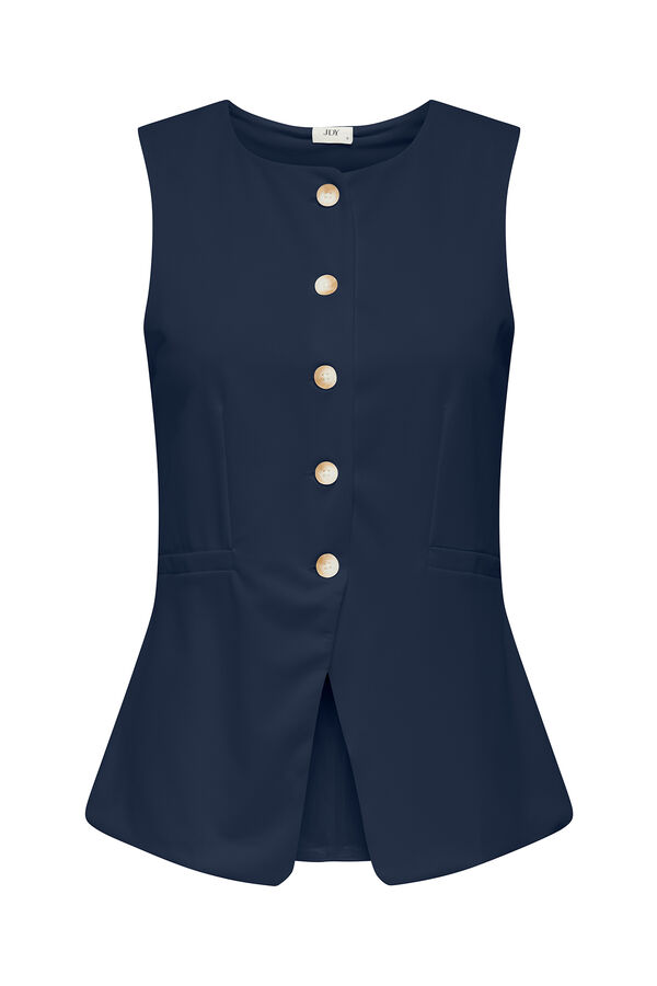 JDY Chaleco de traje largo azul