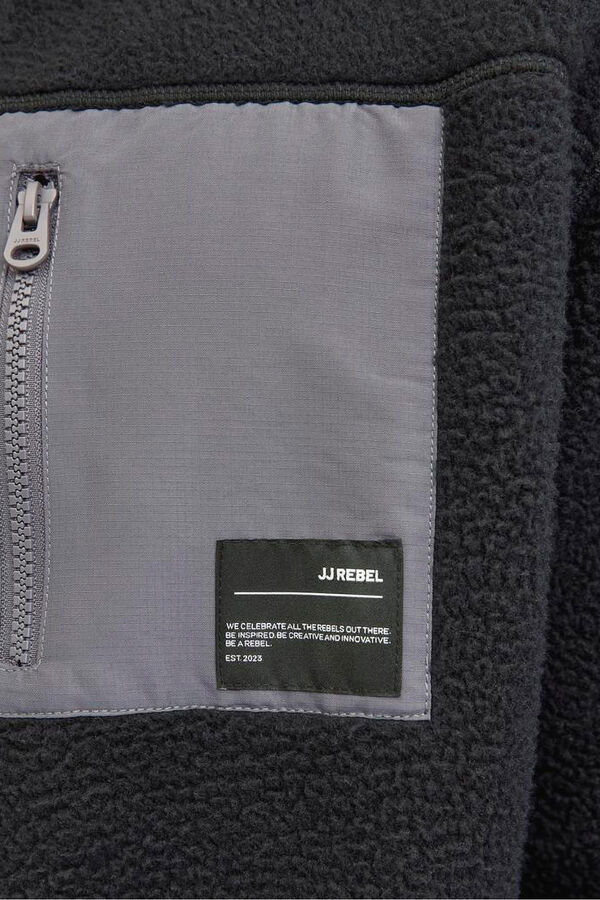 JJ REBEL Casaco Teddy preto