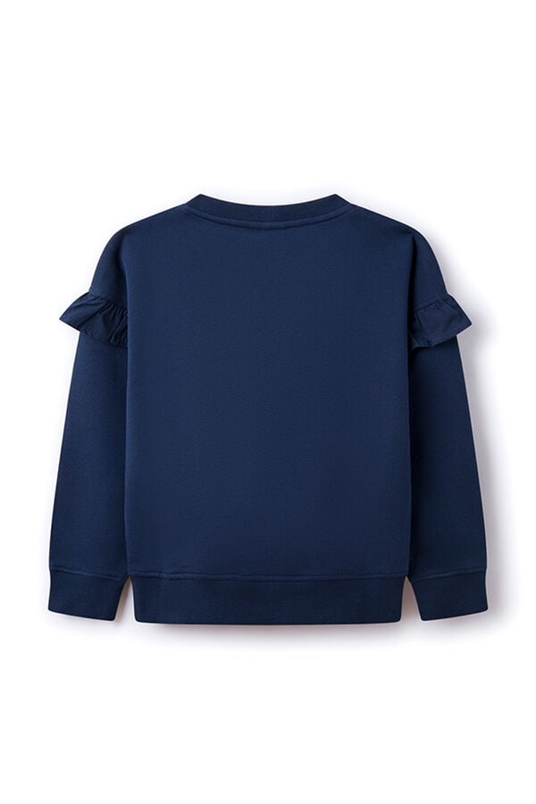 Springfield Kids Sweatshirt folho flores menina azul