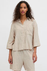 Jack & Jones Camisa de ver&atilde;o oversized cinzento