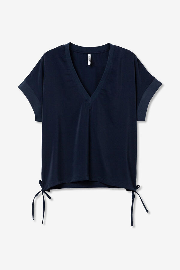 Tiffosi Blusa fluida  azul