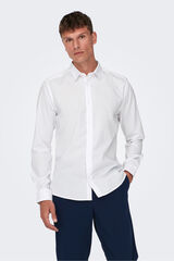 Only & Sons Camisa manga larga blanco