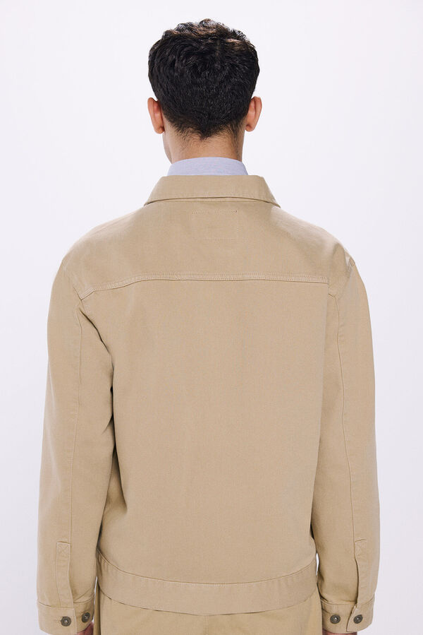 Springfield Cazadora algod&oacute;n lavada beige