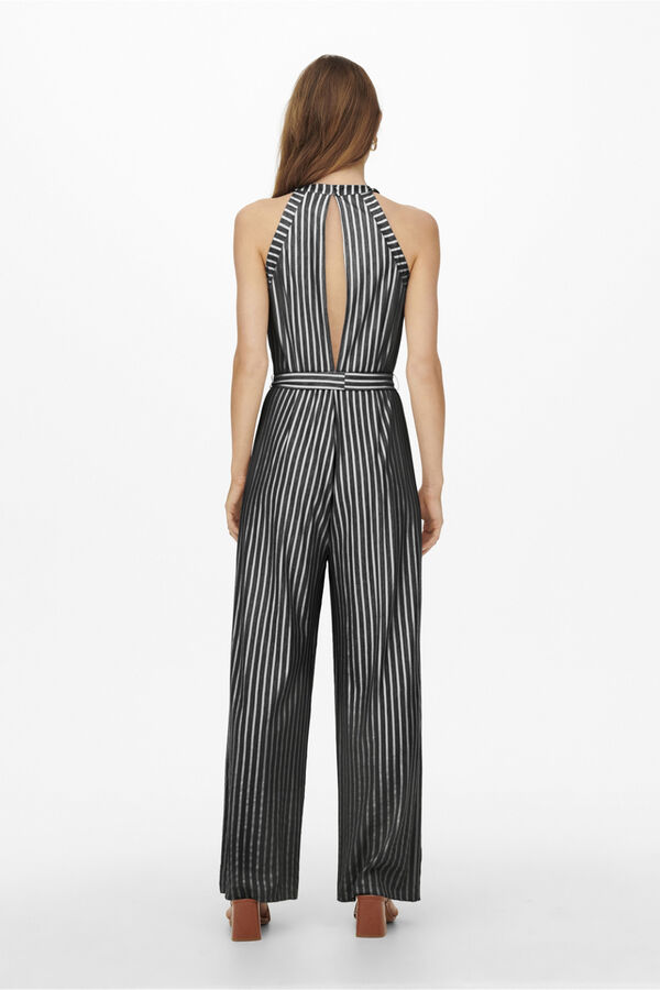 Only Macac&atilde;o comprido halter sem mangas cinzento