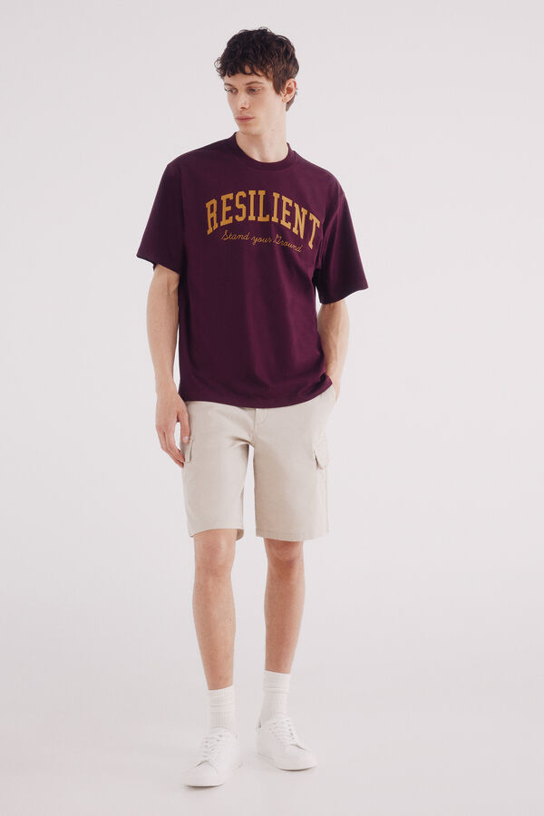 Springfield Camiseta courage burdeos