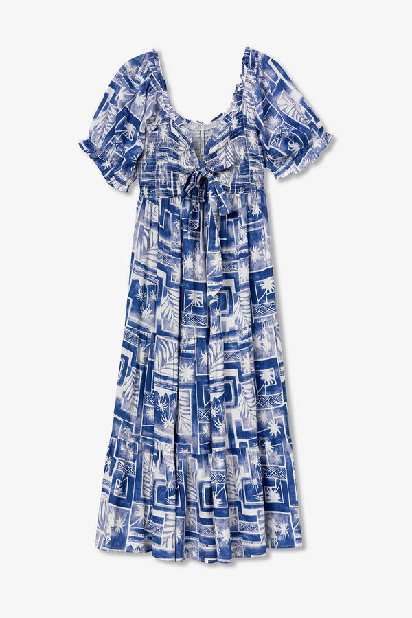 Tiffosi Vestido Estampado azul