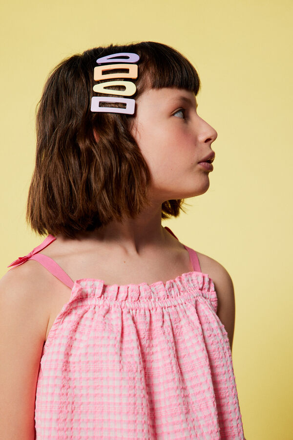 Springfield Kids Top estructura fluor niña rosa