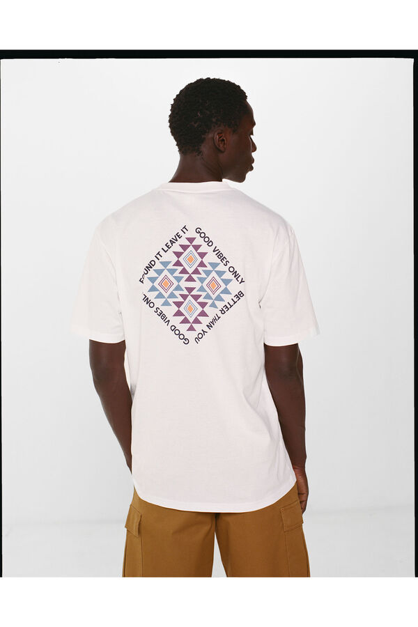 Springfield Camiseta &eacute;tnica blanco