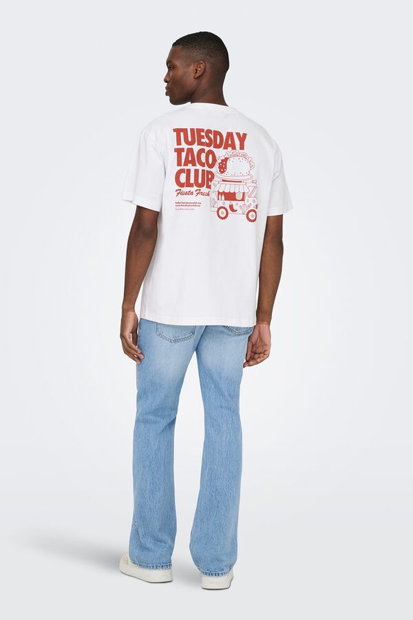 Only & Sons Short sleeve T-shirt branco