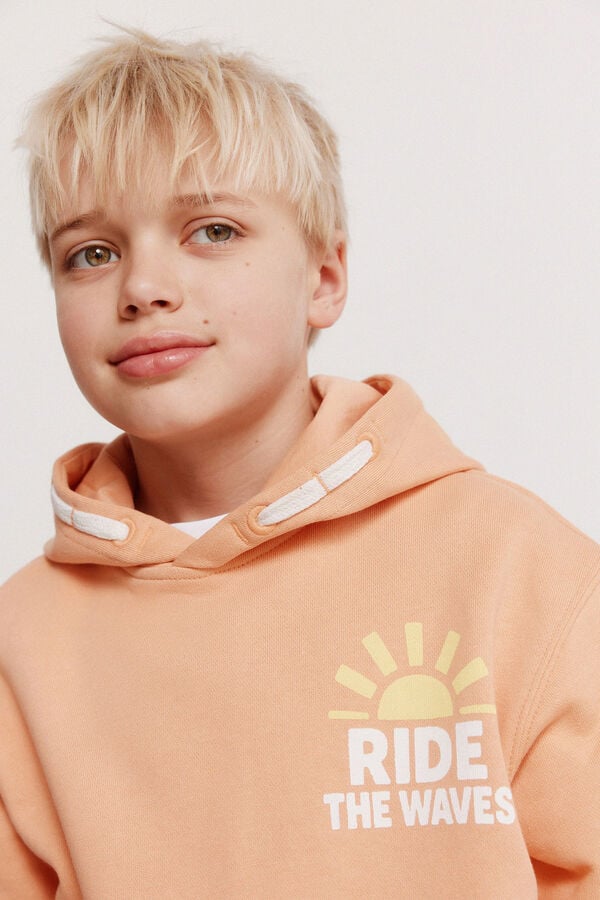 Springfield Kids Sweatshirt ride waves de menino vermelho