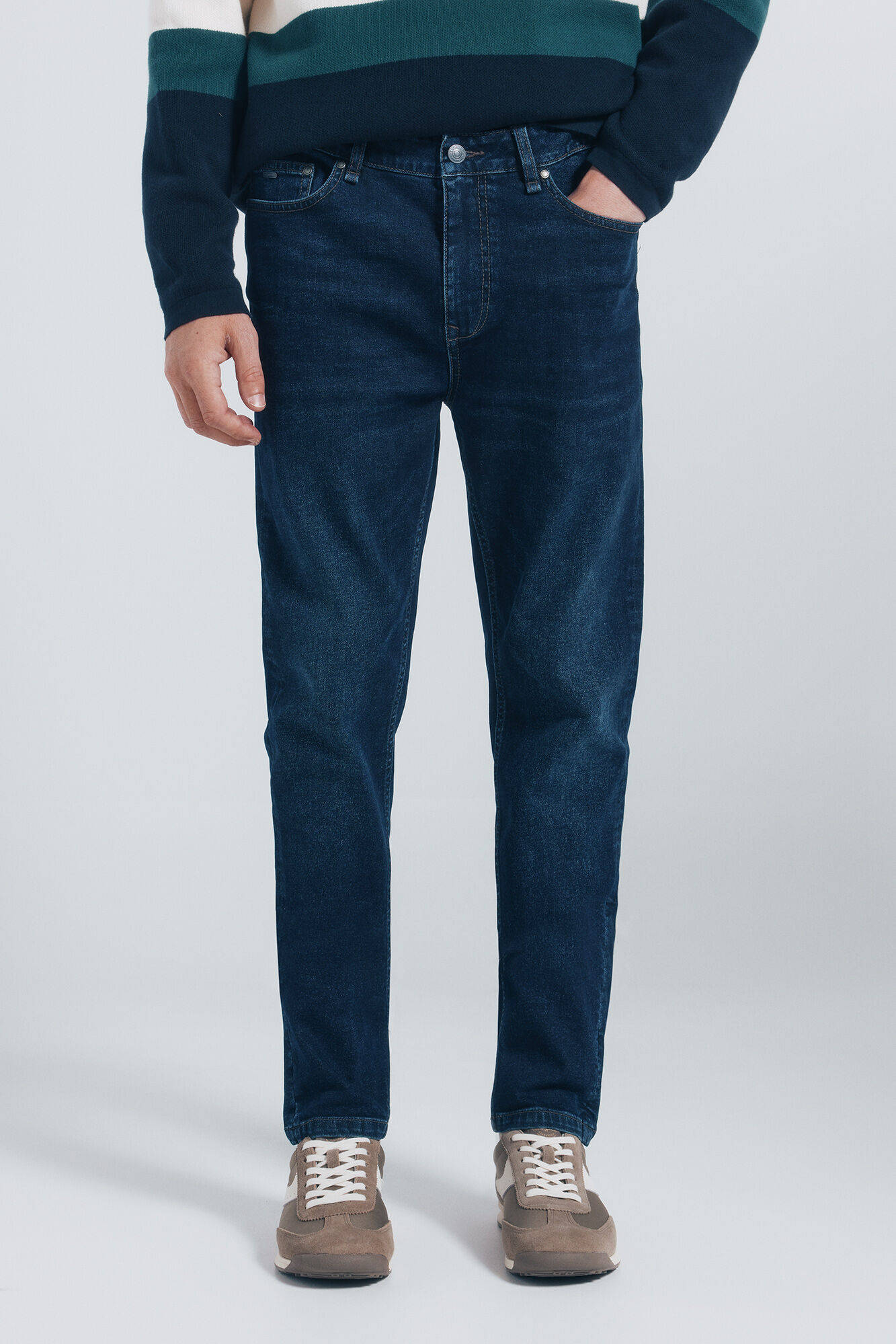 Springfield T&ecirc;nis de couro estilo retr&ocirc;