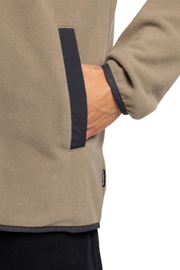 Quiksilver No Destination - Polar con cremallera para hombre nude