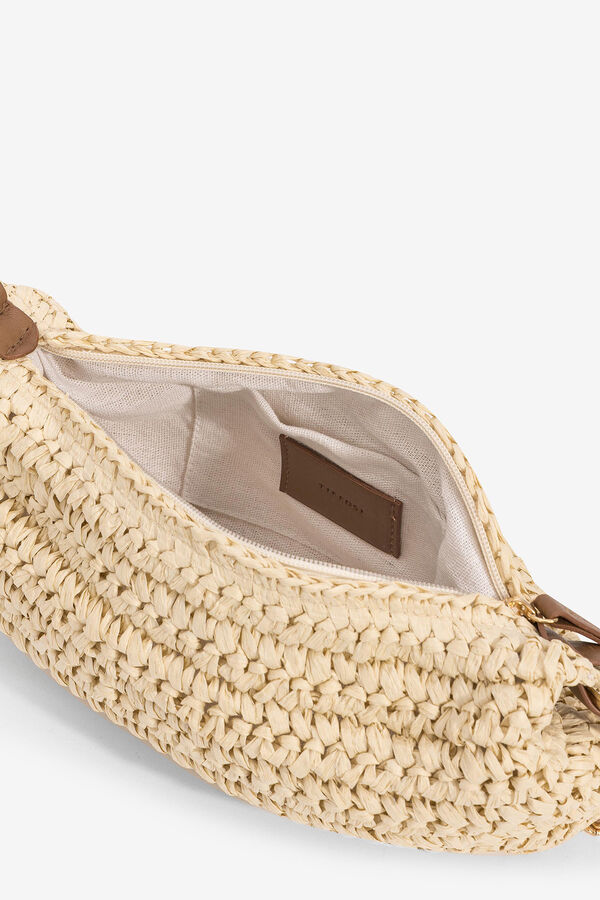 Tiffosi Mala de Tiracolo Efeito Palha cru