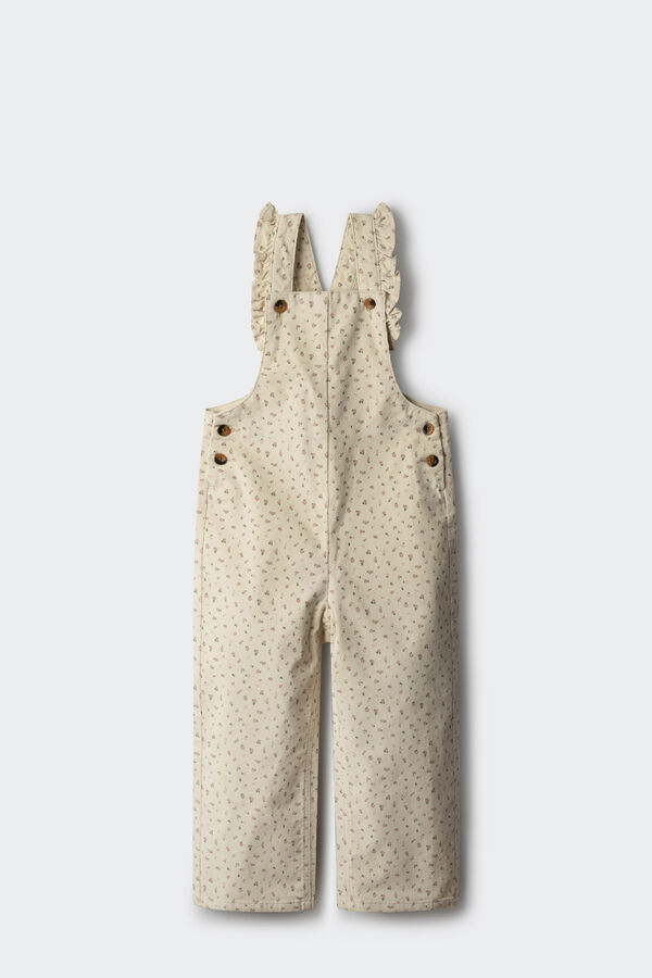 Springfield Kids Macac&atilde;o de microveludo estampado de menina azul