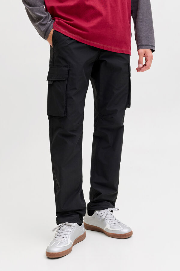 Jack & Jones Pantal&oacute;n cargo relaxed fit negro