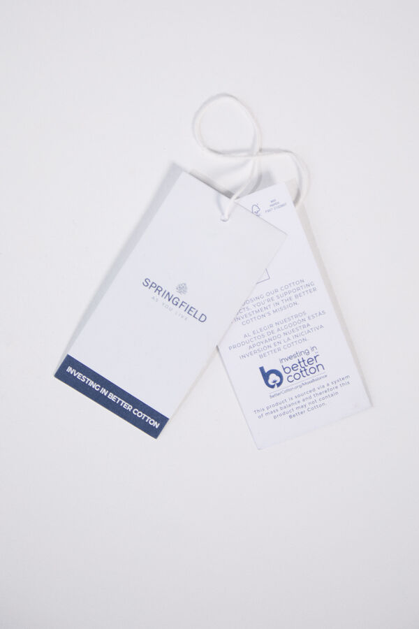 Springfield Parka curta de gola veludo azul