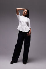 Topshop T-shirt de manga curta branco