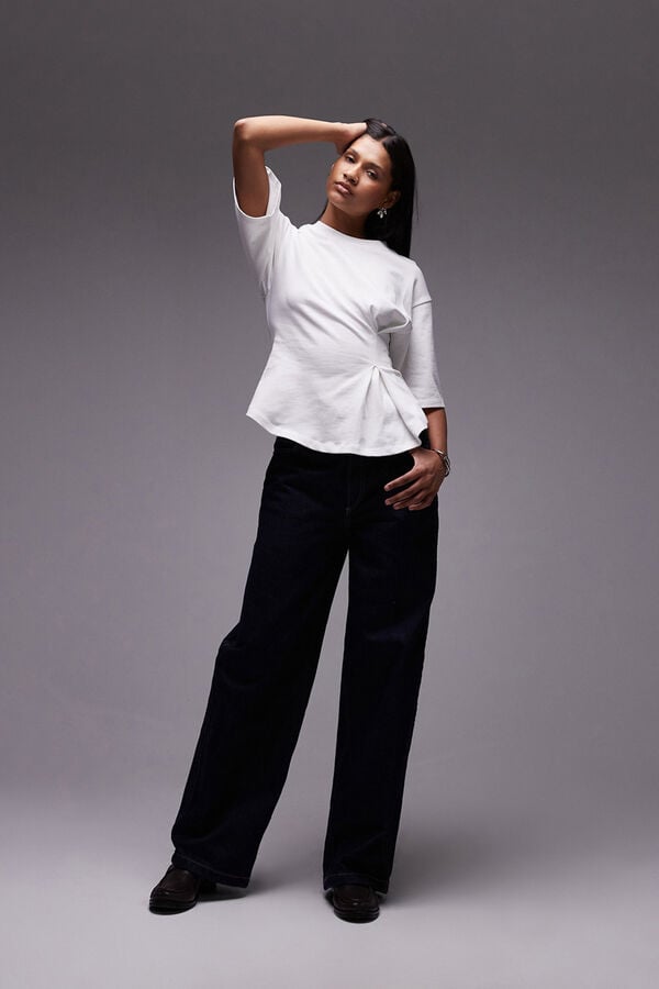 Topshop T-shirt de manga curta branco