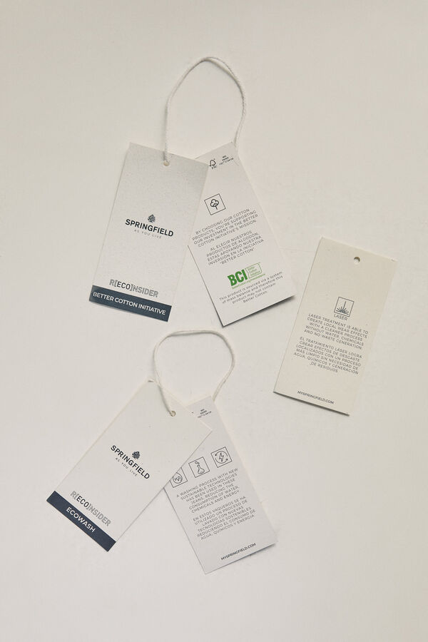 Springfield Jeans slim lavado medio ensuciado turquesa