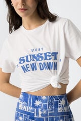 Tiffosi Camiseta Estampada blanco