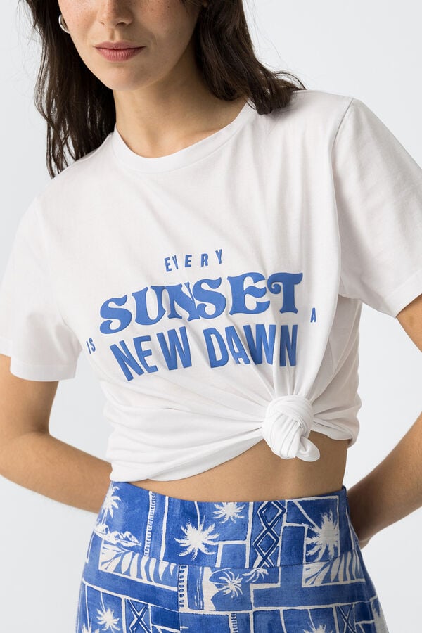 Tiffosi Camiseta Estampada blanco