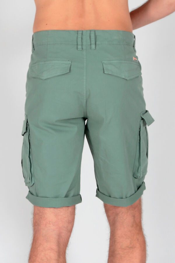 Brave Soul Short cargo con siete bolsillos kaki