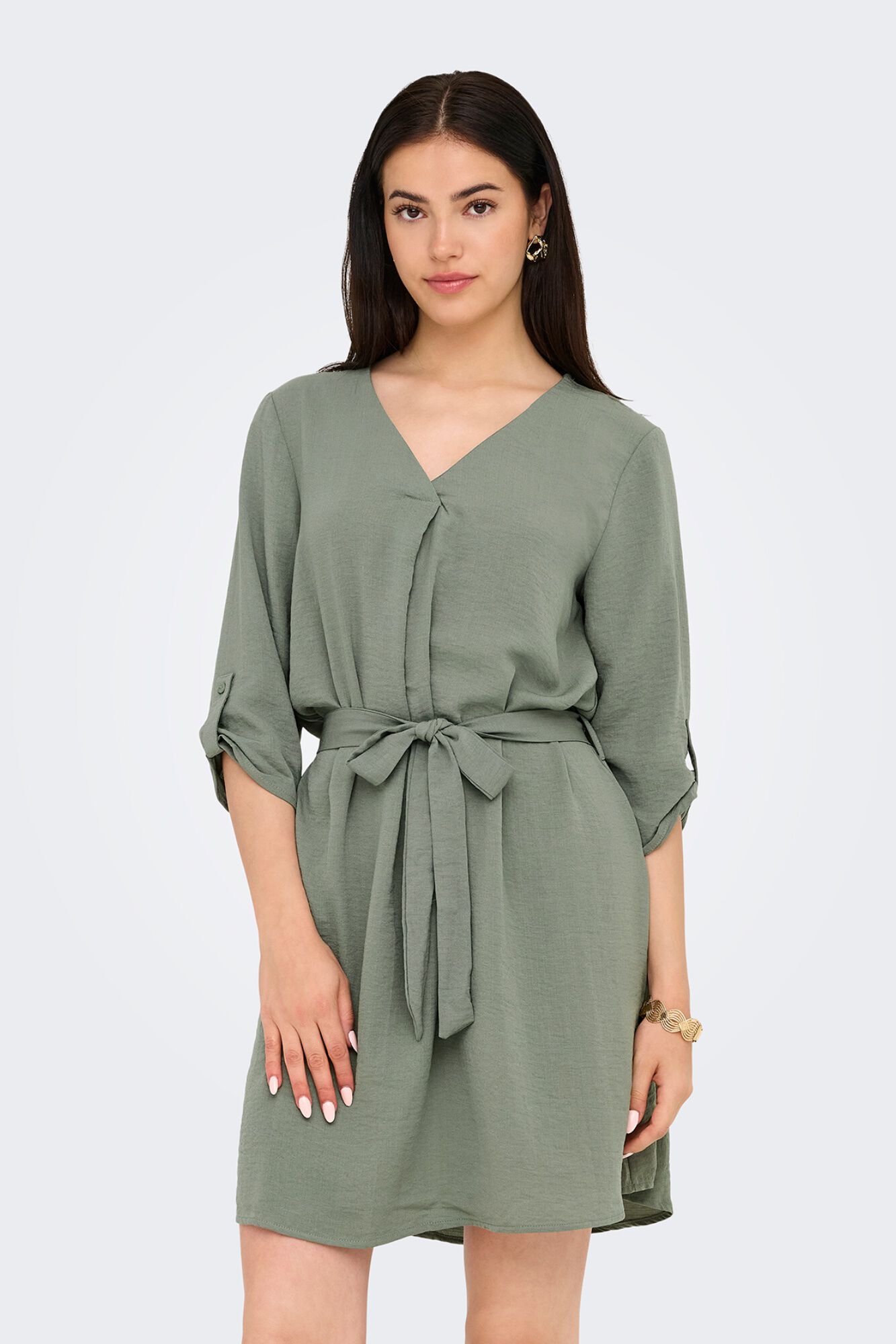 JDY Vestido corto manga 3/4