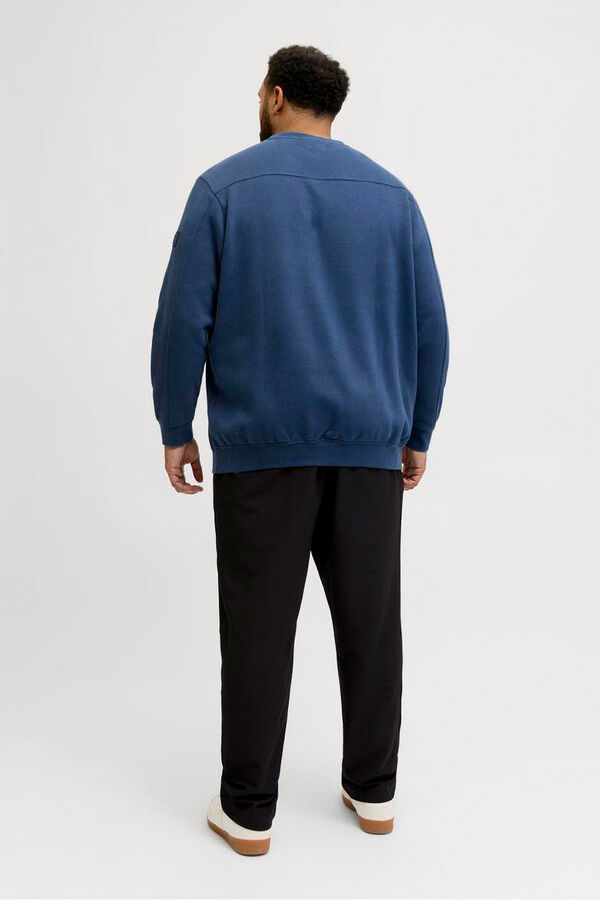 Jack & Jones PLUS Sweatshirt com capuz e logo azul