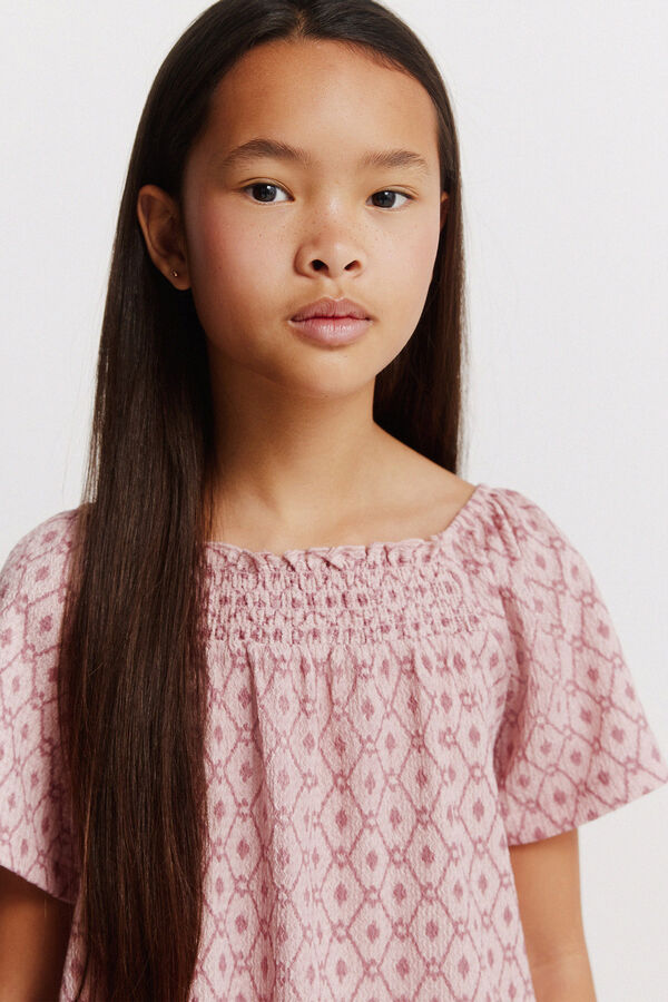 Springfield Kids Blusa ikat para menina rosa
