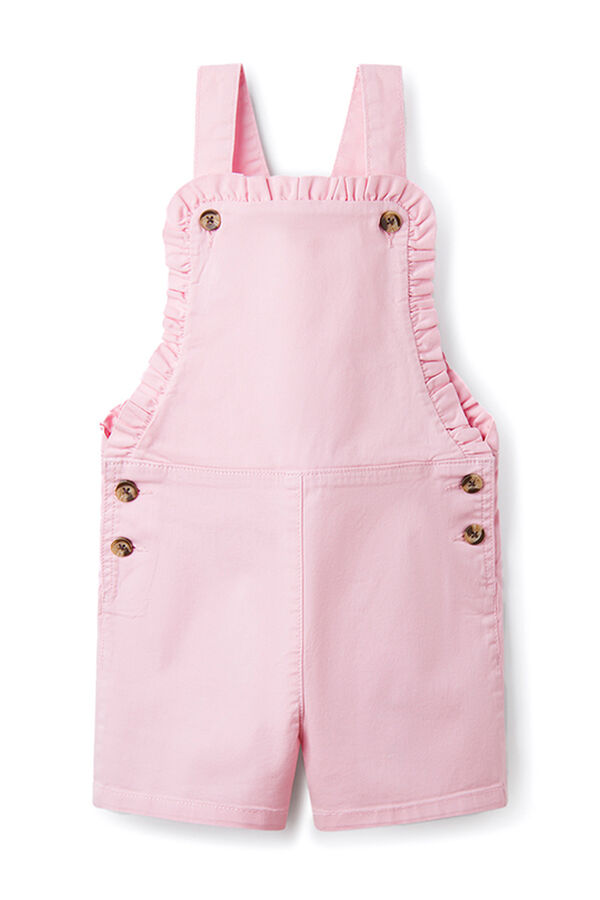 Springfield Kids Jardineiras curtas folhos menina rosa