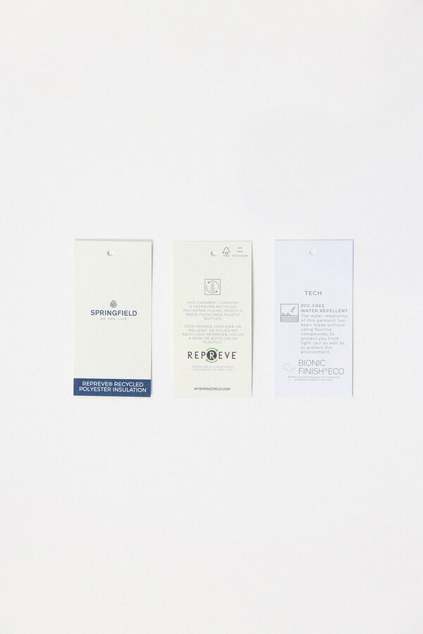 Springfield Casaco acolchoado capuz azul