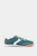 Springfield T&ecirc;nis de tecido estilo retr&ocirc; verde