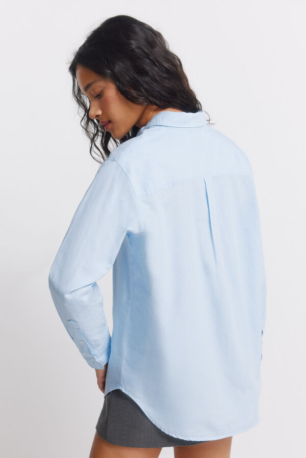 Springfield Camisa Oxford algod&oacute;n azul