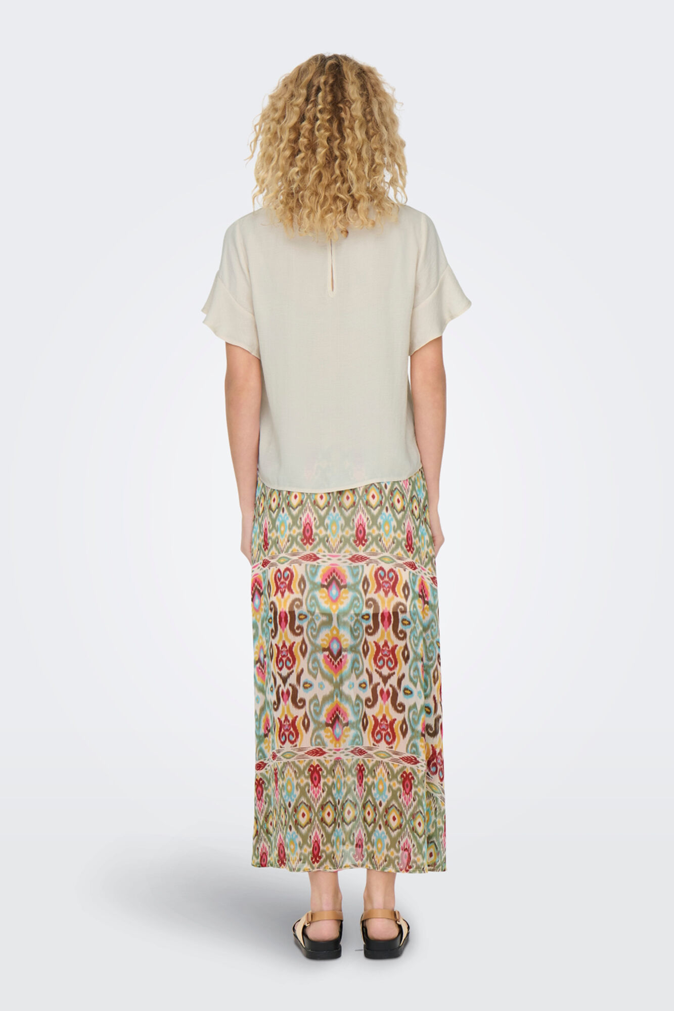 JDY Blusa manga corta volantes