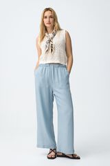Tiffosi Cal&ccedil;as wide leg azul