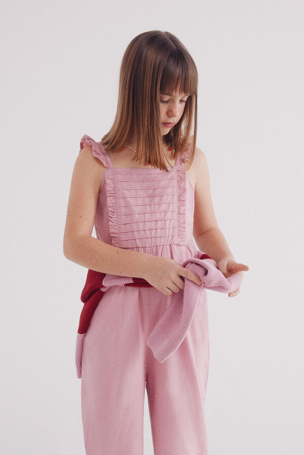 Springfield Kids Mono lino volantes ni&ntilde;a fucsia