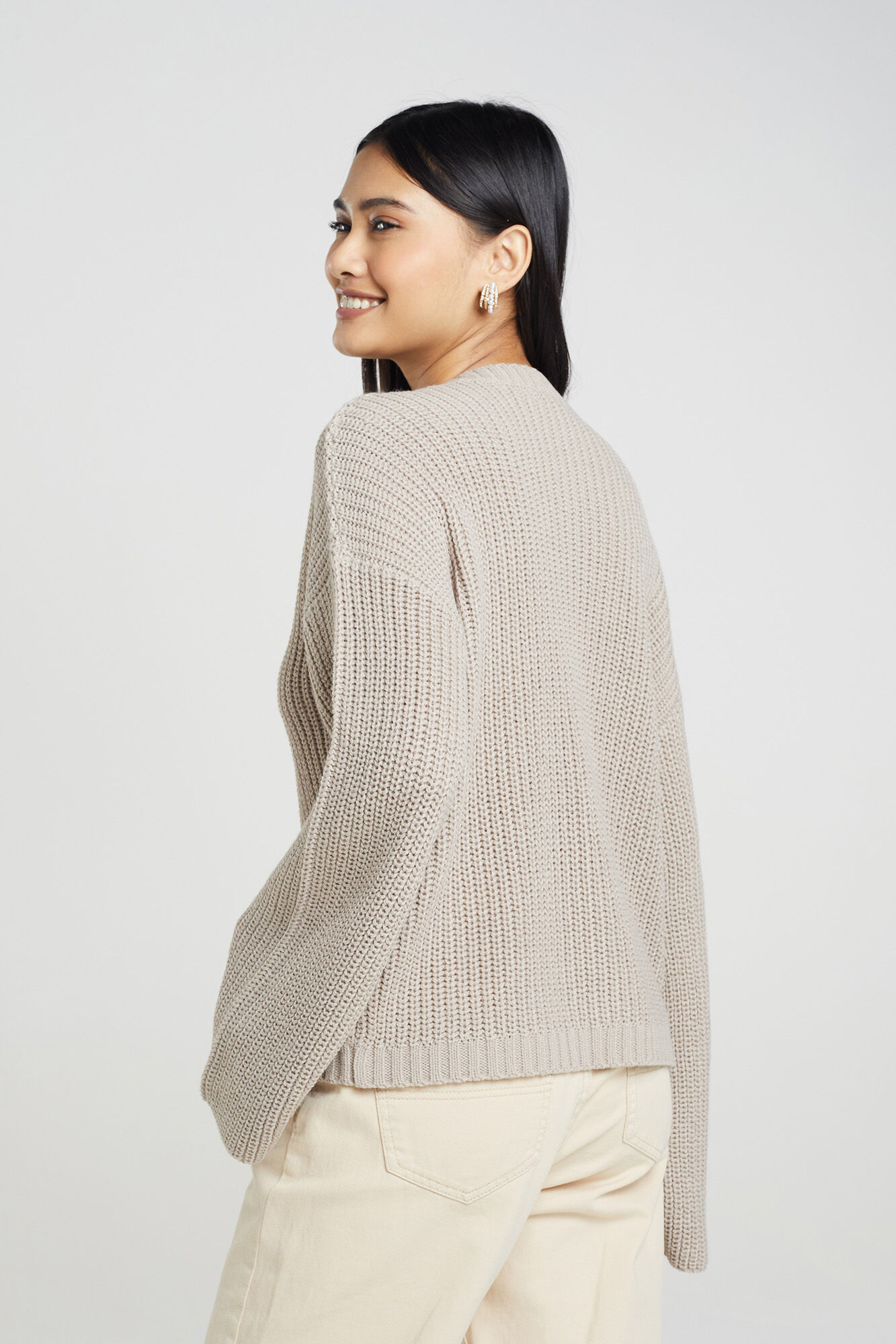 Brave Soul Casaco de malha com manga largas