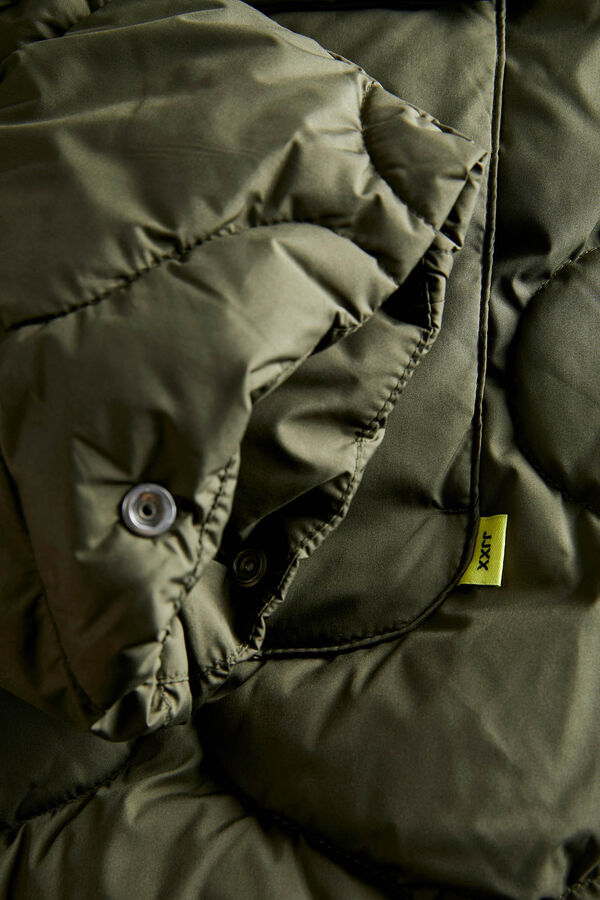 Jack & Jones Abrigo largo acolchado verde