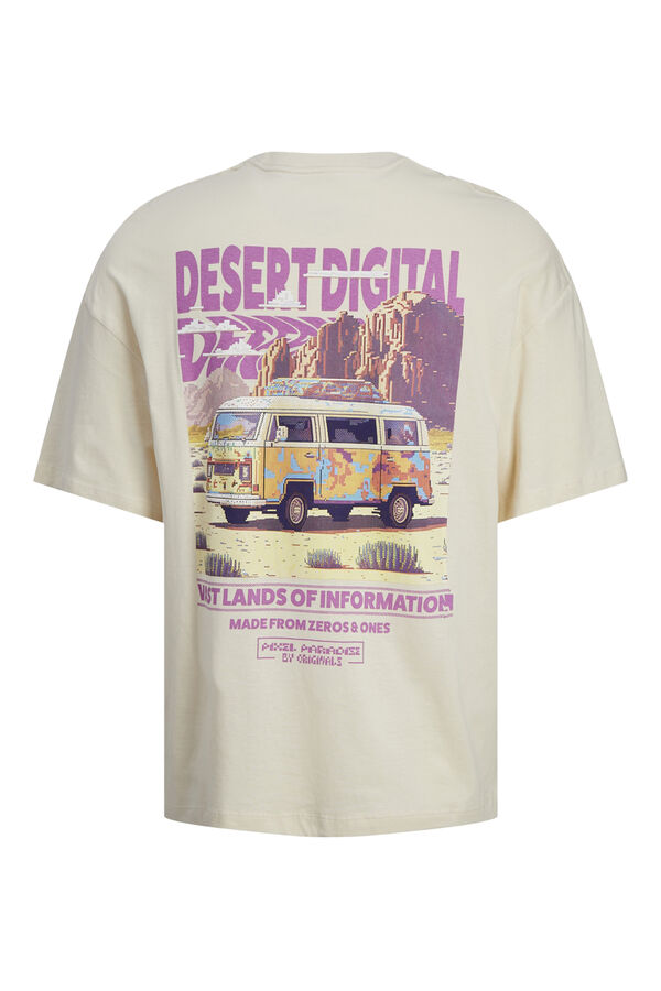 Jack & Jones PLUS T-shirt wide fit Plus bege